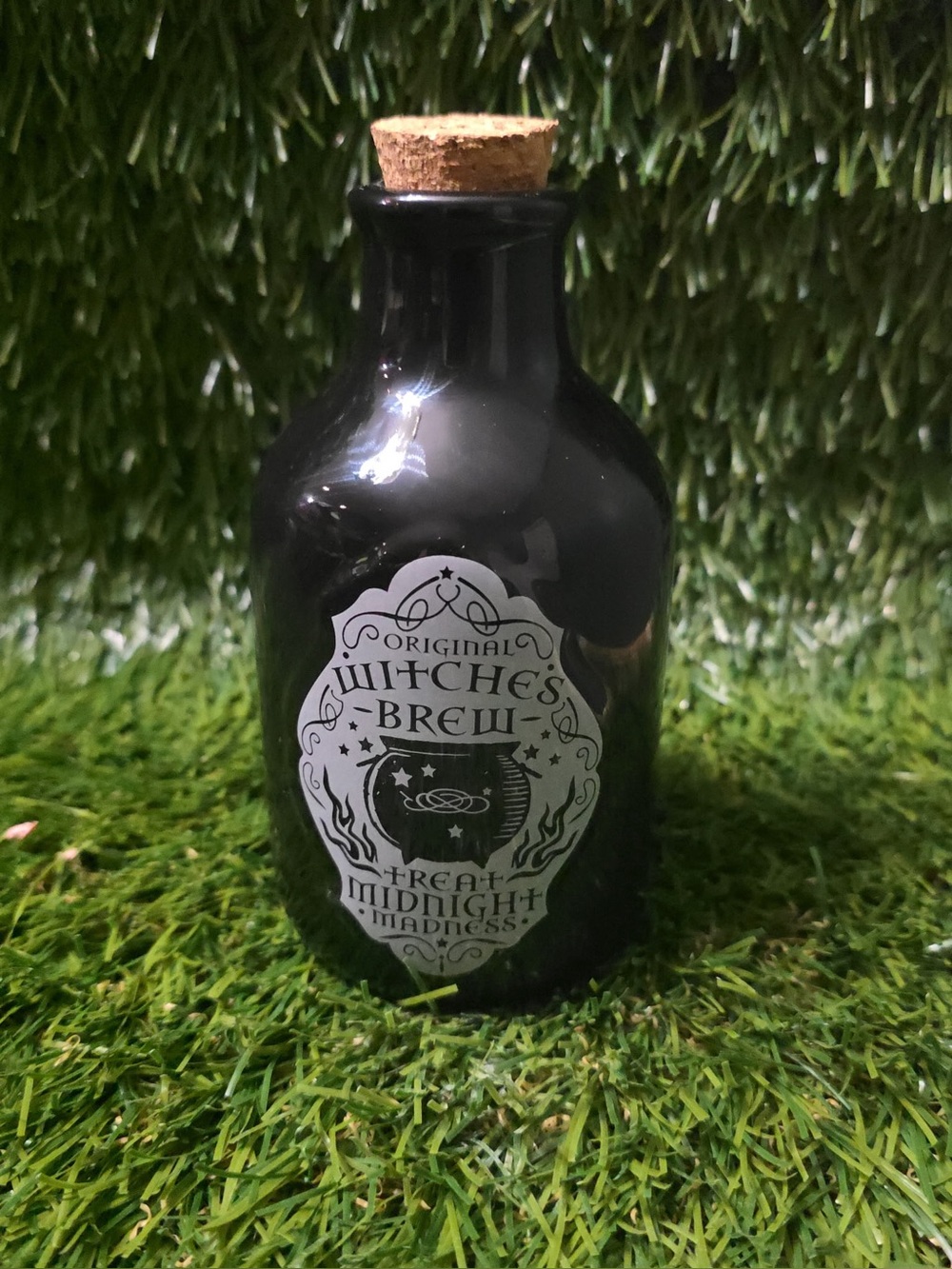 Midnight Madness Black Halloween Potion Bottle